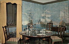Shelburne Museum Vermont ~ masted sailing ships ~ Sea Captain home ~ 1959 picture