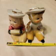 Vintage Enesco Cowboy and Cowgirl Figurine Set  picture