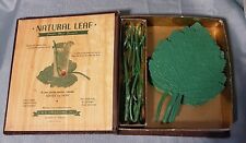 Vintage Natural Elegance By Irving Stone, Leaf Coaster Mixer Ensemble W/Box picture