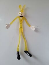 Vintage Bendable Bendy  Rubber Yellow Rabbit Easter Bunny picture
