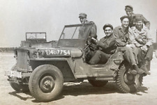 ORIGINAL - WW2 US ARMY AIR FORCE  WILLY'S MB / FORD GPW ( JEEP ) PHOTO c1944 picture