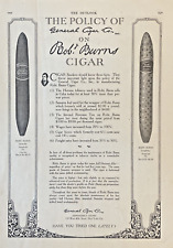 1920 Robt BURNS Cigar Vintage Printed Ad Full Page 9x12