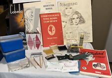 Lot Vintage Cosmetology Hair Salon Beauty Books Accessories Random Collectible picture