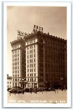 c1940's Faye Hotel Building View Seattle Washington WA RPPC Photo Postcard picture