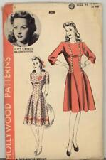 WWII ERA Hollywood Sewing Patterns 