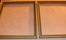 Vintage Pair of Painted Frames Green & White picture