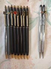 Cross Lot Of 10 Cross 8 Ball Point Pens & 2 Pencils 0.9MM USA Made picture
