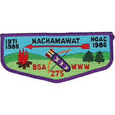 S8 1986 NOAC Nachamawat Lodge 275 Flap Penn's Woods Council Patch PA BSA OA picture