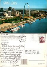 Missouri St. Louis Gateway Arch Old Cathedral Courthouse Posted 1989 Postcard picture