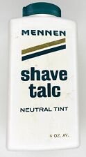 Mennen Shave Neutral Tint Talc Vintage Nearly Full 4 oz.   picture