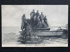 Washington WA Puget Sound Fishing Dryad 1907 Antique Photo Postcard picture