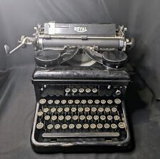 Antique Royal Black Typewriter 1935 KH -Works  picture
