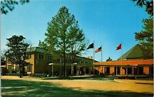 Williamsburg Lodge Virginia Street View American Flag Conference Center Postcard picture