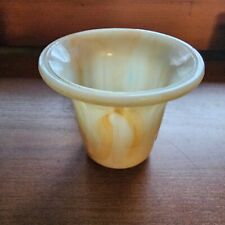 Vtg Akro Agate Slag Glass Part for Lamp or Smoking Stand? Bud Vase picture