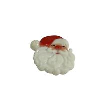 1970s Hallmark Santa's Face w/ Hat Stick PIN Christmas VTG Brooch Holiday Lapel picture