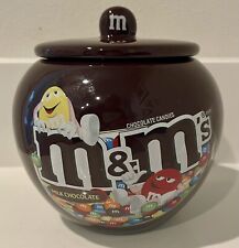 M&M's Candy Jar/Canister W/ Lid Chocolate Brown 2014 picture