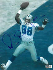 Michael Irvin Signed Autograph Dallas Cowboys 8X10 Photo Beckett BAS Playmaker picture