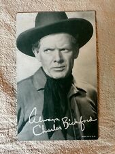 Charles Bickford Arcade Card Postcard Western Movie Star Vtg (22F) picture
