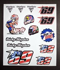 Nicky Hayden GP Racing Sticker Set, Laminated Stickers picture