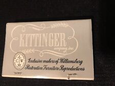 vintage KITTINGER Co. Furniture  matchbook FULL picture