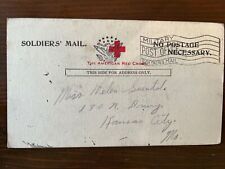 Postcard Red Cross WWI Soldiers Mail Arrival Overseas Military Post Office picture