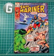 Sub-Mariner #35 (1971) 2nd DEFENDERS Marvel Comic Namor Silver Surfer Hulk FN+ picture