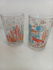 Vintage 1990s Disney World Drinking Glasses Set/2 picture