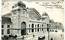 Switzerland Basel - Bundesbahnhof 1907 cover to NYC NY USA on postcard picture