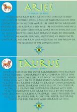 (2 cards) Horoscope Zodiac Signs - Aries Ram - Taurus Bull picture