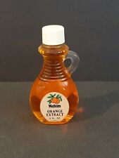 Vintage Walkins Imitation Orange Extract 2 fl oz Glass Bottle  picture