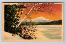 Lake Placid NY-New York, Whiteface Mountain, Antique, Vintage Postcard picture