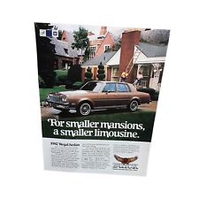 1981 1982 Buick Regal Sedan Original Print Ad Vintage picture
