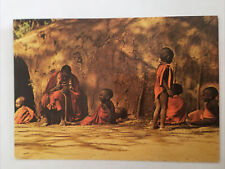 Masai Family Kenya Vintage Postcard picture