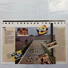 1985 VINTAGE INDY THROUGH THE AGES 2-PAGE PRINT AD picture
