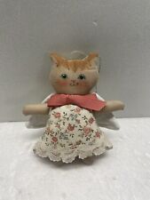 Vintage Gladys Boalt Angel Kitten Ornament Signed 1980 picture