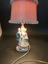 Vintage Mid Century Figural Lamp Occupued Japan Porcelain picture