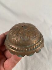 Victorian Red Brass Fancy embossed Oil Lamp Smoke Bell c1880s Smokebell picture