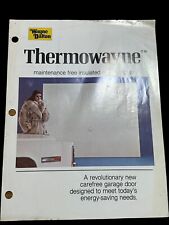 Thermowayne Garage Door Brochure Wayne Dalton Vintage picture