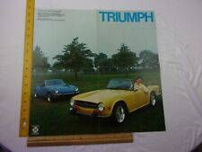 Triumph Spitfire 1974 Alan Alda car dealership brochure foldout T9 picture
