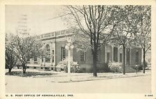 1946 INDIANA PHOTO POSTCARD: POST OFFICE OF KENDALLVILLE, IN picture