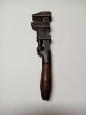 VTG J.H. Williams & Co 10 inch Wood Handle Monkey Wrench picture