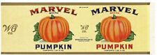 MARVEL Brand, Danville, Pumpkin **AN ORIGINAL 1930s CAN LABEL** picture