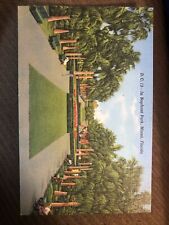 Vintage Linen Postcard In Bayfront Park Miami, Florida. Unposted c1940s picture