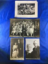 Vintage Photographs School Groups & Couples 1900 - 1930s Lot of 4 picture