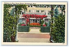 c1930's Entrance To New Ocean House Swampscott Massachusetts MA Vintage Postcard picture