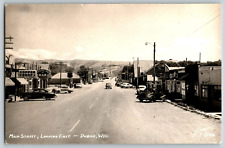 RPPC Real Photo Postcard - Wyoming Wy, Dubois - Main Street, Looking East picture