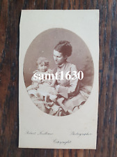 Victorian CDV Waterhouse Family Georgiana & Daughter Theresa April 1873 picture
