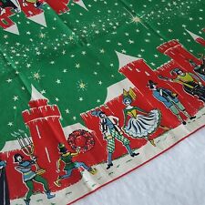 Vintage 18th-19th cent. themed French Linen Christmas Runner Tablecloth NEW picture