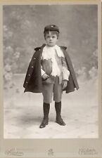 Buffalo NY Handsome Fashionable Boy Portrait 1890s Antique Cabinet Card Photo picture