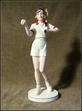 Lovely Mid Century Modern Tennis Girl /Lady Statuette/Figurine #A1000 picture